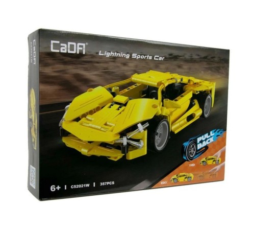 Конструктор CADA спортивный автомобиль Lightning Sports Car, инерционный (357 деталей)