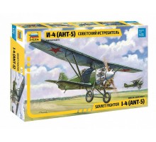 Сборная модель ZVEZDA Советский истребитель АНТ-5 (И-4, И-42), 1/72