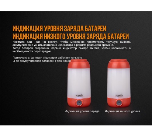 Фонарь Fenix CL26R черный, CL26Rb