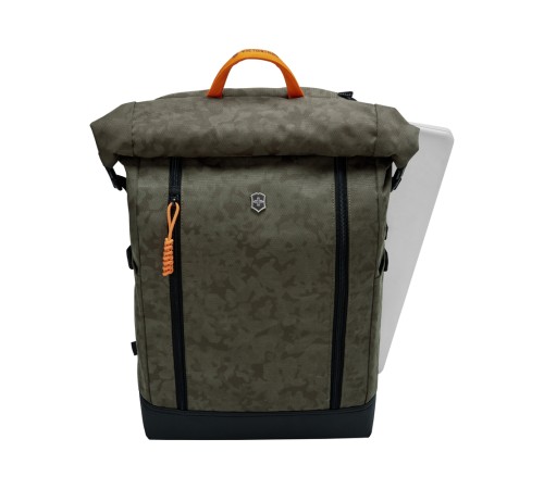 Рюкзак VICTORINOX Altmont Classic Rolltop Laptop 15,4'', зелёный камуфляж, ткань, 29x17x47 см, 18 л