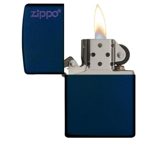 Зажигалка ZIPPO Classic с покрытием Navy Matte, латунь/сталь, синяя, матовая, 38x13x57 мм