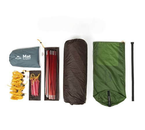 Палатка 2-местная Naturehike Opalus NH17L001-L, 20D, зеленый, 6976023924781