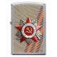 Зажигалка ZIPPO День победы с покрытием Street Chrome™, латунь/сталь, серебристая, 38x13x57 мм