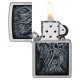 Зажигалка ZIPPO Evil Tree с покрытием Street Chrome, латунь/сталь, серебристая, 38x13x57 мм