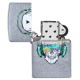 Зажигалка ZIPPO Skull Headphone с покрытием Street Chrome™, латунь/сталь, серебристая, 38x13x57 мм