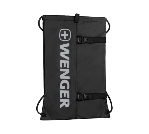 Рюкзак-мешок на завязках WENGER XC Fyrst, черный, полиэстер, 35x1x48 см, 12 л