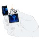 Зажигалка ZIPPO Lava Lamp с покрытием Black Light, латунь/сталь, черная,матовая 38x13x57 мм