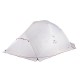 Палатка Naturehike Сloud up 2 20D NH17T001-T двухместная с ковриком, серо-красная, 6927595730560