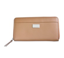 Кошелёк Cross Spanish Summer. Кожа наппа, фактурная, бежевый, 19 х 10 х 1,9 см