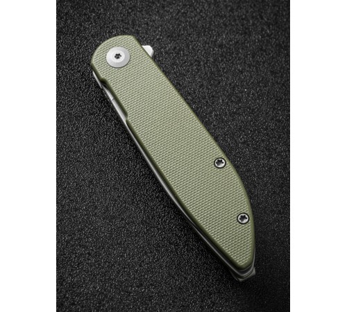 Складной нож SENCUT Bocll II D2 Steel Gray Stonewashed Handle G10 OD Green