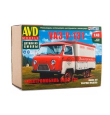 Сборная модель AVD Электромобиль УАЗ У-131, 1/43