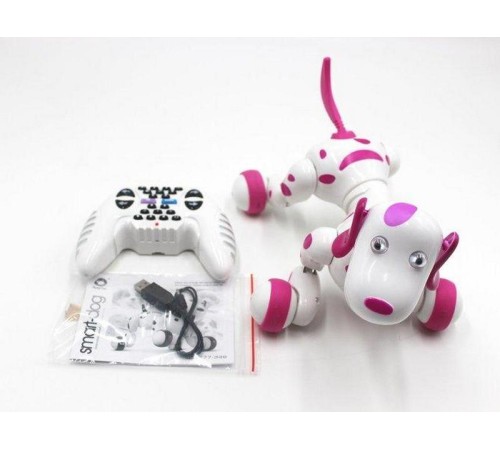 Радиоуправляемая робот-собака HappyCow Smart Dog 2.4G (розовая)
