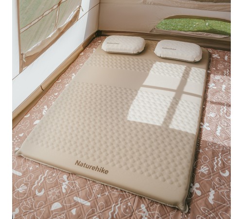 Коврик Naturehike CNK2300WS012 самонадувной двухспальный коричневый 6,5см,6927595753989