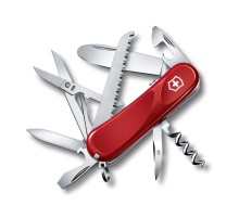 Нож перочинный VICTORINOX Junior 03, 85 мм, 15 функций, с фиксатором лезвия, красный