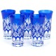 Набор стаканов TAJIMA GLASS Звезды 190 мл, лазурный, 5 шт