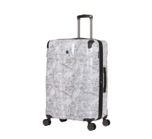 Чемодан WENGER CASCADE, белый с принтом, АБС-пластик, 42 x 26,5 x 62 см, 69 л