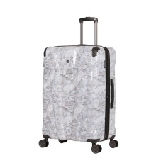 Чемодан WENGER CASCADE, белый с принтом, АБС-пластик, 35 x 23 x 49 см, 39 л