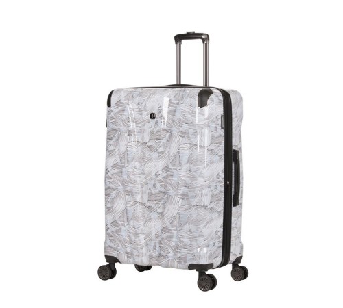 Чемодан WENGER CASCADE, белый с принтом, АБС-пластик, 42 x 26,5 x 62 см, 69 л