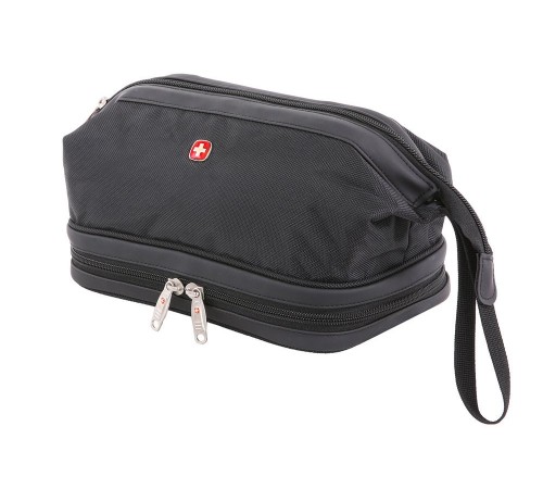 Несессер SWISSGEAR, чёрный, полиэстер, ПВХ, 1680D, 31х17х16 см