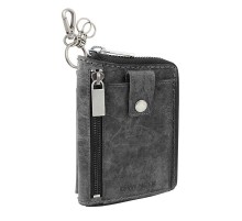 Портмоне WENGER Arizona, на молнии, черный, воловья кожа, 11,5×2,5×16,5 см