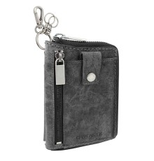 Портмоне WENGER Arizona, на молнии, черный, воловья кожа, 11,5×2,5×16,5 см