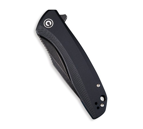 Складной нож CIVIVI Baklash 9Cr18MoV Steel Black Stonewashed Handle G10 Black