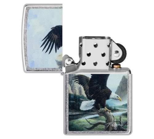 Зажигалка ZIPPO Linda Picken с покрытием Street Chrome, латунь/сталь, серебристая, 38x13x57 мм