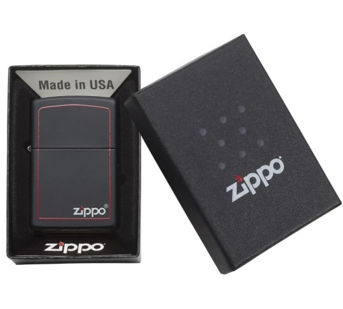Зажигалка ZIPPO Classic с покрытием Black Matte, латунь/сталь, чёрная, матовая, 38x13x57 мм