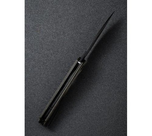 Складной нож SENCUT Mims 9Cr18MoV Steel Black Stonewashed Handle Dark Green Canvas Micarta
