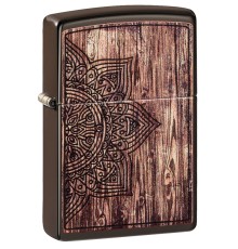 Зажигалка ZIPPO Classic с покрытием Brown Matte, латунь/сталь, коричневая, матовая, 38x13x57 мм