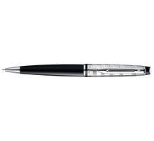 Шариковая ручка Waterman Expert Deluxe Black CT. Корпус - лак, детали дизайна - палладиевое покрытие