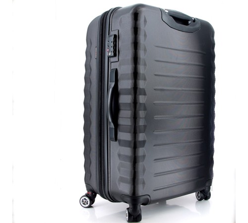 Чемодан SWISSGEAR FRIBOURG, чёрный, АБС-пластик, 49x31x77 см, 97 л