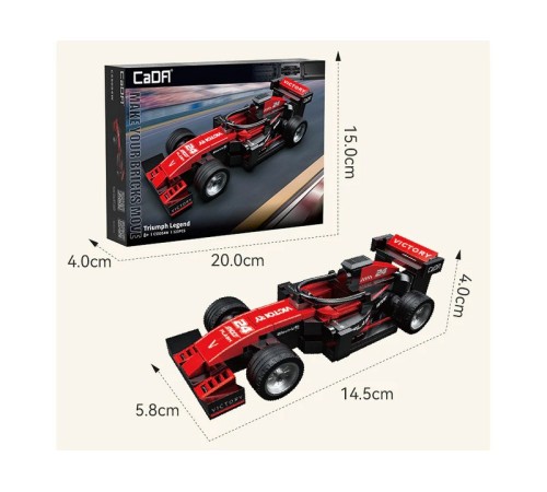 Конструктор CaDA спортивная машинка Triumph Legend 1/24 (123 детали)