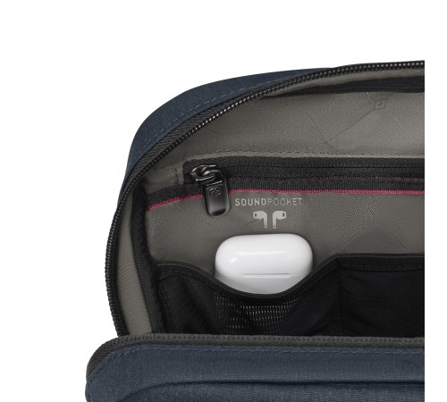 Сумка через плечо VICTORINOX Architecture Urban 2 Crossbody Bag,синий, полиэстер/кожа, 9x22x28 см,6л