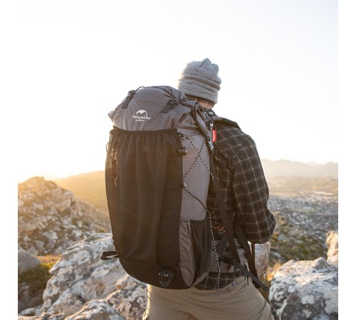 Рюкзак Naturehike Rock Series NH19BP095 60L+5L с рамой, dyneema,  черный, 6927595761649