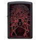 Зажигалка ZIPPO Spider Design с покрытием Black Matte, латунь/сталь, чёрная, матовая, 38x13x57 мм