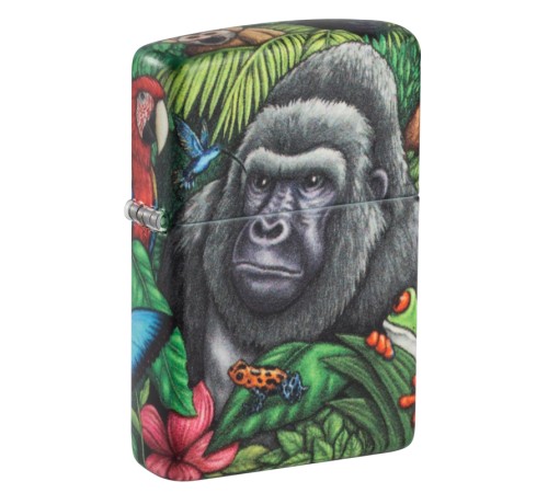 Набор из двух зажигалок ZIPPO Загадки леса с покрытием Glow-in-the-Dark Green, зелёные, глянецевые