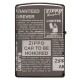 Зажигалка ZIPPO Classic с покрытием Black Ice®, латунь/сталь, чёрная, глянцевая, 38x13x57 мм
