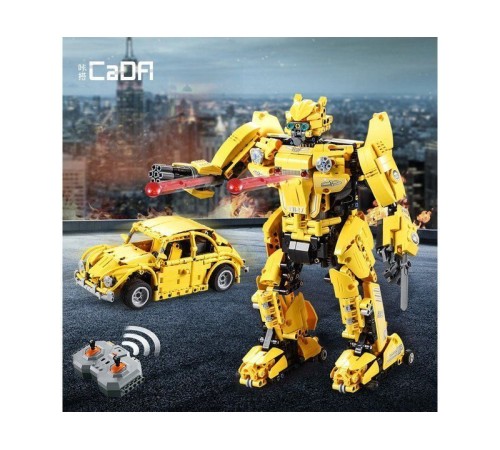 Радиоуправляемый конструктор CADA 2 в 1 трансформер B127-BeeBot (1124 детали)
