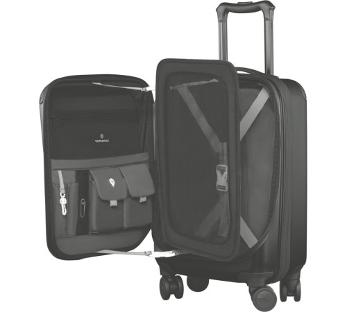 Чемодан VICTORINOX Spectra™ 2.0 Expandable, чёрный, поликарбонат Bayer, 35x20x55 см, 29 л