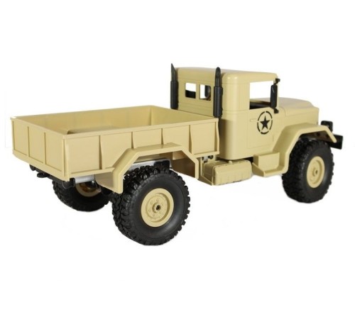 Радиоуправляемая машина MN MODEL военный грузовик (песочный) 4WD 2.4G 1/16 RTR