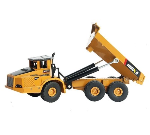 Металлический экскаватор с ковшом + самосвал HUI NA TOYS 1/50