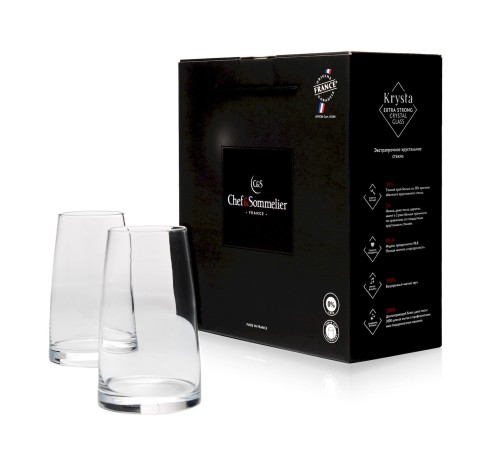 Бокалы для воды и коктейлей Chef&Sommelier Aska 450 мл. / 2 шт. в п/у.
