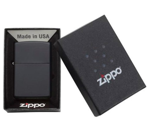 Зажигалка ZIPPO Classic с покрытием Black Matte, латунь/сталь, чёрная, матовая, 38x13x57 мм
