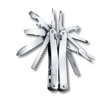 Мультитул VICTORINOX SwissTool Spirit X, 105 мм, 26 функций, в кожаном чехле