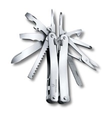 Мультитул VICTORINOX SwissTool Spirit X, 105 мм, 26 функций, в кожаном чехле