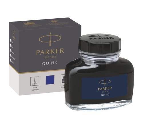 Флакон чернил Parker для перьевой ручки, чернила синего цвета, 57 мл