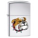 Зажигалка ZIPPO Бульдог, с покрытием High Polish Chrome, латунь/сталь, серебристая, 38x13x57 мм