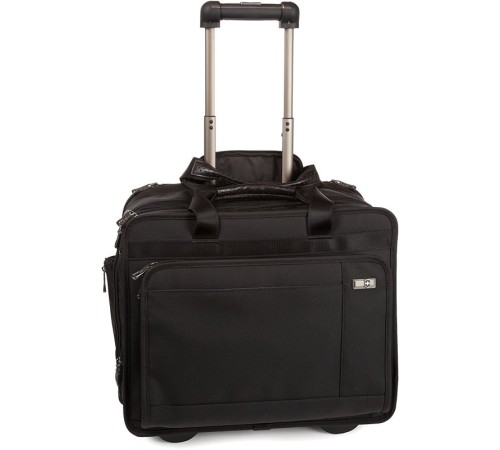 Мобильный офис VICTORINOX Rolling Parliament 17'', чёрный, нейлон/кожа, 43x26x36 см, 20 л