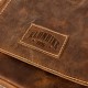 Сумка-планшет KLONDIKE Native, натуральная кожа в коричневом цвете, 23 х 7 х 24 см
